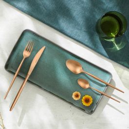 Set 12 Tenedores Mesa Acero y Pvd Soprano Copper Amefa 18-0-4 mm