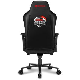 Sharkoon SKILLER SGS40 aTTax Silla Gaming universal, 150kg, 200cm, negro/rojo, con reposabrazos, material PU, de aluminio