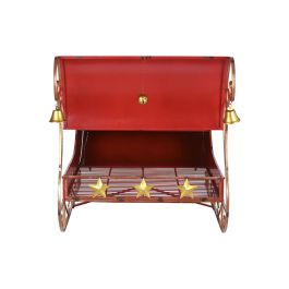 Trineo Home ESPRIT Rojo Dorado 220 X 100 X 110 CM