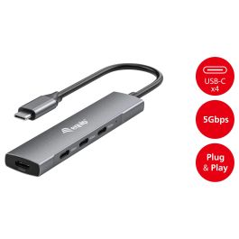 Equip Hub USB Tipo C 4 Puertos USB 3.2 Gen 1 5 Gb/s 128963