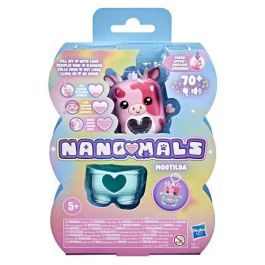 Hasbro Mascota Electrónica Interactiva Nano Mals. con 70 Sonidos y Canciones, 7 cm