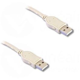 Cable USB 2.0 de alta velocidad, tipo A macho / tipo A macho, 1m80 Cable USB 2.0 de alta velocidad, tipo A macho / tipo A macho, 1m80