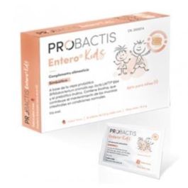 Probactis Entero Kids Fresa 8 sobres. Simbiótico con Bifidobacterium animalis ssp. lactis y D-Biotina para procesos diarreicos Precio: 14.5899996. SKU: B1C9TP8H7G