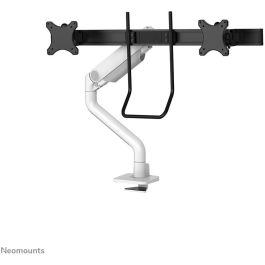 Neomounts Brazo de monitor DS75S-950WH2 para pantallas de 17-32", soporte de escritorio con resorte de gas, capacidad 8kg, blanco, 2 pantallas