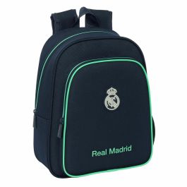 Safta Real Madrid 2ª Equipación 25/26 Mochila Infantil Adaptable a Carro 27x33x10cm