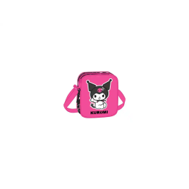 Bolso Bandolera Kuromi Negro Fucsia 16 x 18 x 4 cm Precio: 14.58999971. SKU: B163PPQ9A5