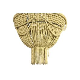 DKD Home Decor Lámpara de Techo Tradicional 50 x 73 x 50 cm Metal/MDF, E14 3 Bombillas