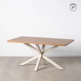 Mesa Comedor Natural-Blanco Dm-Metal 160 X 90 X 76 cm Precio: 470.0003. SKU: B18DFZW6R6