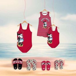 Cerdá Vestido de Punto Single Jersey Minnie Rojo para Niña, Talla 4 Años