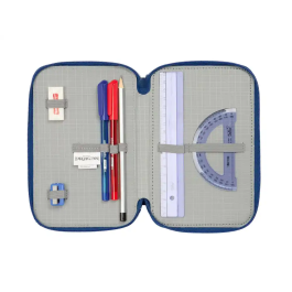 Portatodo Safta Azul oscuro 12,5 x 19,5 x 5,5 cm 37 Piezas