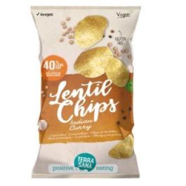 TERRASANA Chips de Lentejas con Curry 75g Vegano Sin Gluten Snack Ecológico Precio: 3.4999998. SKU: B1GRJSHDYL