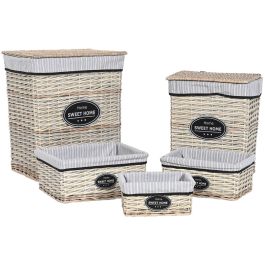 Cesta Ropa Shabby DKD Home Decor Natural Negro 35 x 55 x 47 cm Set de 5 Precio: 88.99000055. SKU: B1GCBY4DD2