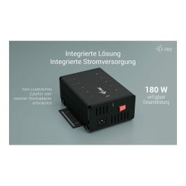I - tec Hub USB-C/USB-A 10 En 1 con Carga y Datos, 180W, USB 3.2 Gen 1 5 Gbps