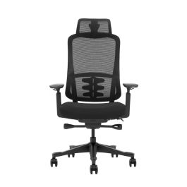 Phoenix Lira Silla de Oficina Ergonómica | Apoyo Lumbar, Reposacabezas 2D, Reposabrazos 3D, Malla Mesh, Pistón Clase 4 hasta 120kg