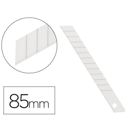 Q-connect Repuesto Cúter Metálico Estrecho Cuchilla Cerámica 9 mm Blíster 6 Unidades para Modelo KF14388