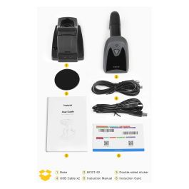 Inateck BCST-52 Lector de Códigos de Barras Portátil 1D/2D, Bluetooth/USB, Negro