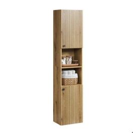 Columna de baño - Decoración roble - L40 x H186 x D31cm - PURE BLISS Columna de baño - Decoración roble - L40 x H186 x D31cm - PURE BLISS