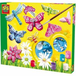 Ses Creative Moldeador y Pintura Mariposa y Purpurina SES01131 con Molde Grande, 6 Colores, Pincel, Purpurina y Escayola Precio: 27.50000033. SKU: B16QMPZFAT