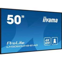Monitor Iiyama 50" 3840X2160, Uhd, 500Cd/M2, Landscape Portrait, Mm 2X 10W, 3X Hdmi, Usb 2.0 X2, Wifi, Lan, Media Play Usb, Control Lan / Rs232C, Iisignage2 (Cms/Dms), E-Share,Android 11 Os, 24/7,Vesa Mount 300X400(Soporte Pared Incluido) (Lh5060Uhs- Monitor Iiyama 50" 3840X2160, Uhd, 500Cd/M2, Landscape Portrait, Mm 2X 10W, 3X Hdmi, Usb 2.0 X2, Wifi, Lan, Media Play Usb, Control Lan / Rs232C, Iisignage2 (Cms/Dms), E-Share,Android 11 Os, 24/7,Vesa Mount 300X400(Soporte Pared Incluido) (Lh5060Uhs-