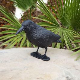 Edm Cuervo Ahuyenta Pájaros de Polipropileno para Jardín y Tejados, Negro, 36 x 13 x 18 cm