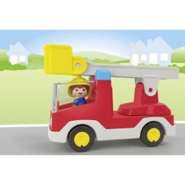 Playmobil Camión De Bomberos Junior 71683 con Escalera y Figura para +12 Meses