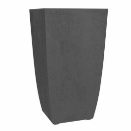 Jardinera - DIVA BASALT - Gris antracita - Cuadrada alta - 42 L - 43,5 x 43,5 x H.78,2 cm - EDA - Caja interior extraíble Precio: 83.59000045. SKU: B12RGHFBX3