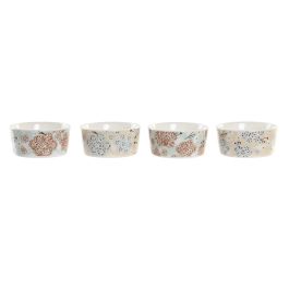 DKD Home Decor Aperitivo Tradicional Set de 5 Gres y Bambú Verde y Beige 19.7 x 1 x 19.7 cm