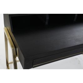 DKD Home Decor Escritorio Home Office Negro Dorado 119 x 70 x 93.5 cm