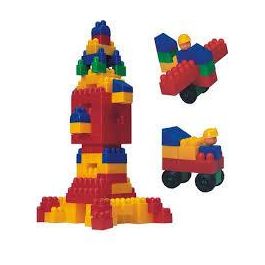 Miniland Super Kim Bloc Juego Bloques de Construcción con 120 Piezas y Vehículos