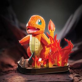 Spin Master Puzzle 4D Pokemon Charmander 6075063 Construcción de 241 Piezas sin Pegamento