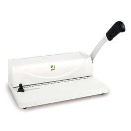 Q-connect Encuadernadora Espiral Perfora 10 Hojas A4, Encuaderna 450 Hojas Paso 5:1