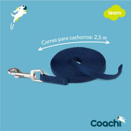 Coachi Correa de Adiestramiento Puppy Training Line para Cachorros y Perros Azules 2.5M Nylon Ligera - Ayuda a Evitar Comportamientos No Deseados en Casa