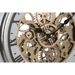 DKD Home Decor Reloj Sobremesa Vintage Hierro Cristal Dorado Plateado 9.5 x 35 x 31 cm (2 Unidades) DKD Home Decor Reloj Sobremesa Vintage Hierro Cristal Dorado Plateado 9.5 x 35 x 31 cm (2 Unidades)
