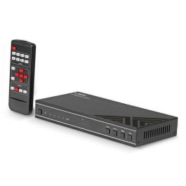 Lindy Switch HDMI Multiview 4x1 4K 60Hz Seamless Ultra HD, Modos Quad-View, PiP, Dual, Control RS-232, Audio/Video Independiente