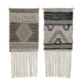 Decoracion Pared Boho DKD Home Decor Gris Oscuro Beige 1 x 61 x 45 cm (2 Unidades) Precio: 27.78999982. SKU: S3013971