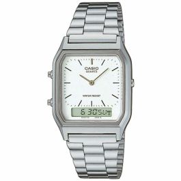 Reloj Unisex Casio AQ-230A-7DMQYES Blanco Plateado (Ø 38,5 mm) (Ø 29 mm) Precio: 81.95000033. SKU: B153SJYZ2X