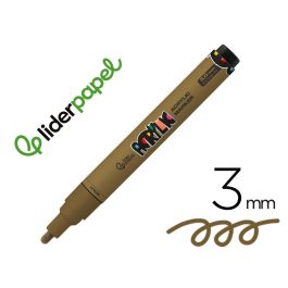Rotulador Liderpapel Acrylic Base Agua Todo Tipo De Superficie Punta Redonda 3 mm Oro Precio: 9.5000004. SKU: B12M7WGGL6