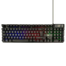 EWENT PL3319 Teclado Gaming USB Interruptor de Membrana QWERTY Portugués Completo Retroiluminación LED RGB Negro Precio: 15.79000027. SKU: B14HKCDFBX
