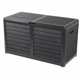 EDA 3086960221645 Arcón de Jardín Baya 420L de Plástico con Decoración Imitación Madera Gris Antracita Fabricado en Francia Precio: 105.50000043. SKU: B1JKPX2GFD