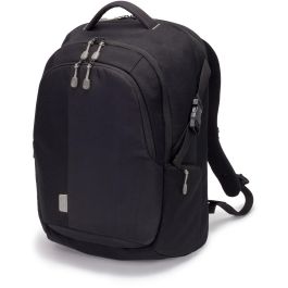 DICOTA Backpack Eco Mochila 15.6 pulgadas con bolsa extraíble y cubierta para la lluvia, Negro