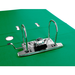 Liderpapel Documenta Archivador de Palanca A4 Verde con Rado y Compresor Metálico Lomo 75mm