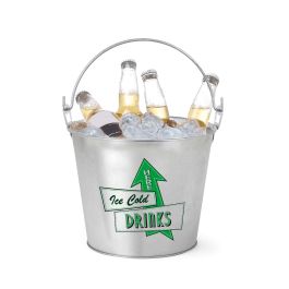 Privilege Cubo de Hielo 5L Decorado con Abridor, 17x21.5x26 cm (12 Unidades)