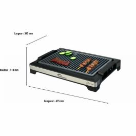 Little Balance LIT3760240788638 Barbacoa Eléctrica Easy Nopifas - Superficie 38x25 cm - Revestimiento Microcerámico libre PFAS - 2000W Little Balance LIT3760240788638 Barbacoa Eléctrica Easy Nopifas - Superficie 38x25 cm - Revestimiento Microcerámico libre PFAS - 2000W