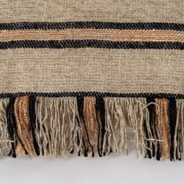 Cojín Beige-Ocre Algodón/Terciopelo 50 X 50 cm