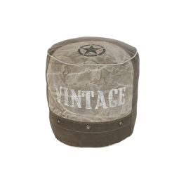 DKD Home Decor Cojín Suelo Vintage 1993 Gris 44 x 44 x 44 cm