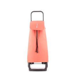 Rolser Carro de la Compra Jet LN Joy Coral Aluminio 2 Ruedas 40L Base Plegable Asa Ergonómica