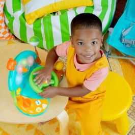 Bright Starts Volante Interactivo Musical y de Aprendizaje para Bebés con Luces, Sonidos, Números y Palanca de Cambios