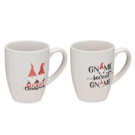 Vessia Taza de Porcelana 350 ml Sweet Gnome Surtidos, apta microondas, lavavajillas, horno, nevera 12 x 10 x 8.2 cm (27 Unidades)
