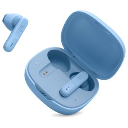 JBL Wave Flex Auriculares Bluetooth con Estuche de Carga, Autonomía 32h, Azules