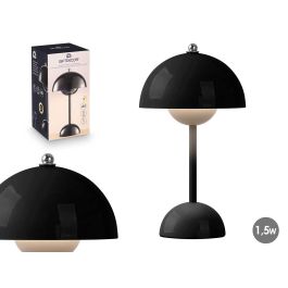 Giftdecor Lámpara Seta Bola Negra 1.5W, Luz LED 3 colores, Batería Recargable, Metal/Acrílico, 18x30x18 cm (4 Unidades) Precio: 50.49999977. SKU: B1EKPRGZG2